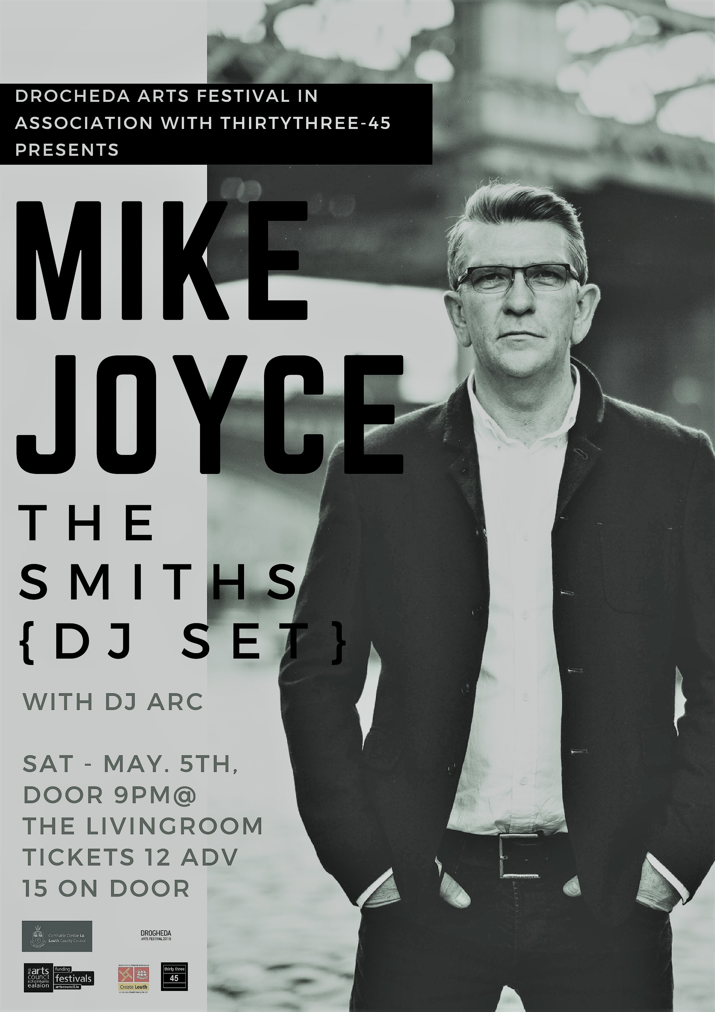 Mike Joyce ( Smiths ) at the Drogheda Arts Festival 2018